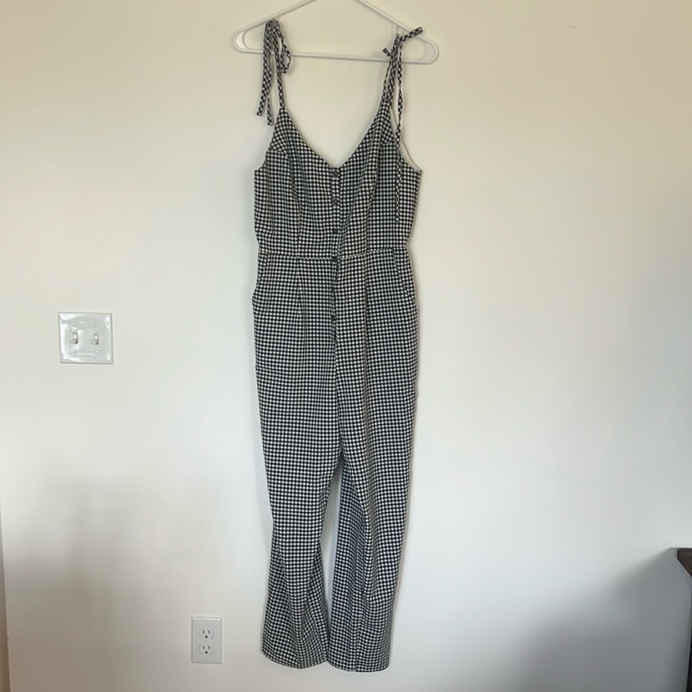 NWOT Emory Park Black and White Jumpsuit